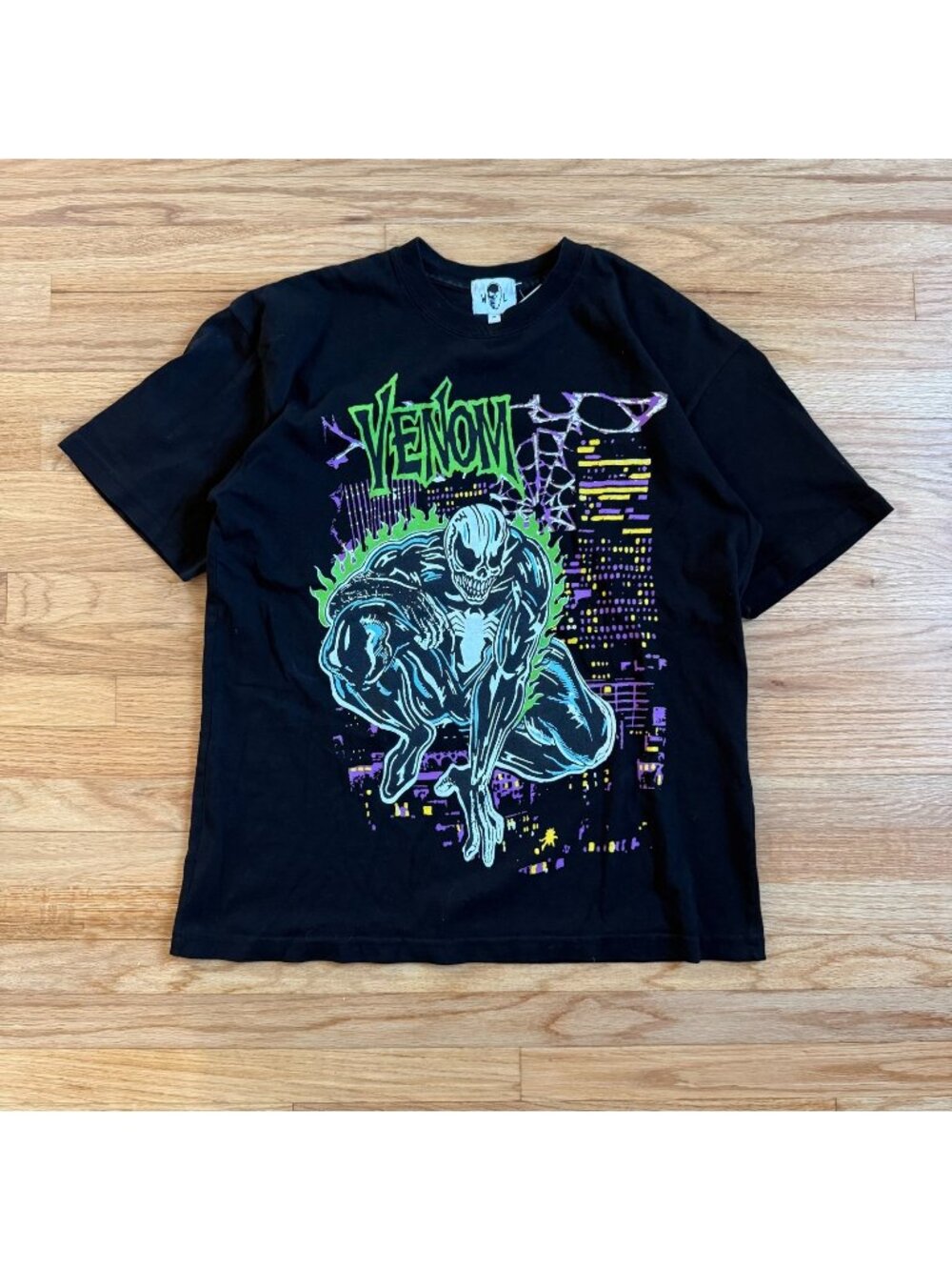 Warren Lotas SS20 “VENOM” Black T-Shirt Size Medium
